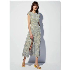 Shoulder Cap Groovy Midi Dress